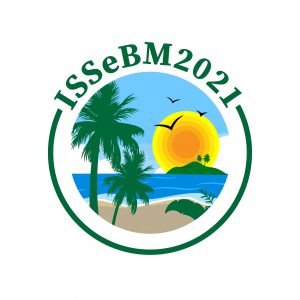 conference logo with palm trees and setting sun